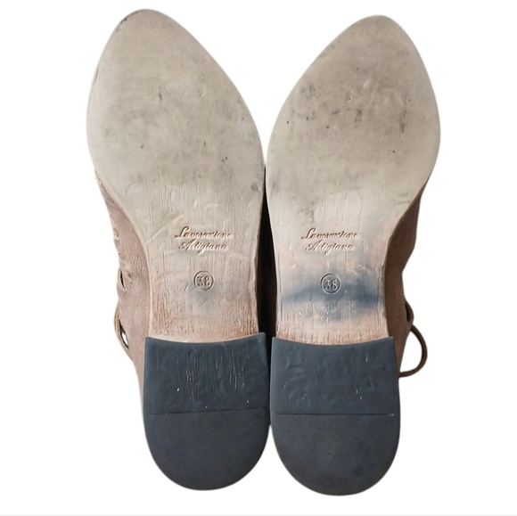 Free People Suede Bootie Women's Tan Western Shoe size 7.5-8 - Picture 9 of 11